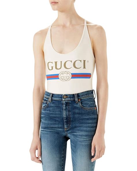 brassiere gucci|Gucci logo bodysuit.